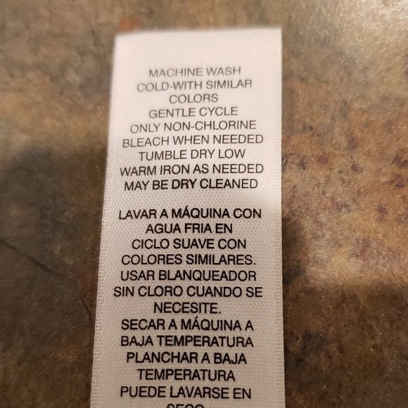 Chico's Abstract Print multi color Poncho - Picture 9 of 9